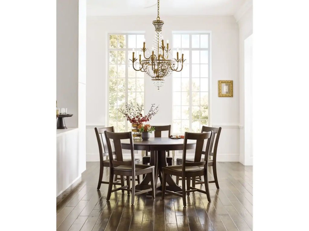 Kafe 54" Round Quad Table, Mocha - image 5