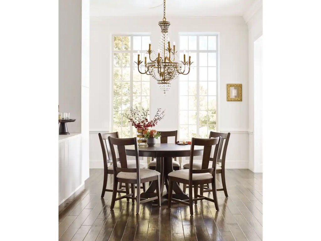 Kafe 54" Round Quad Table, Mocha - image 6