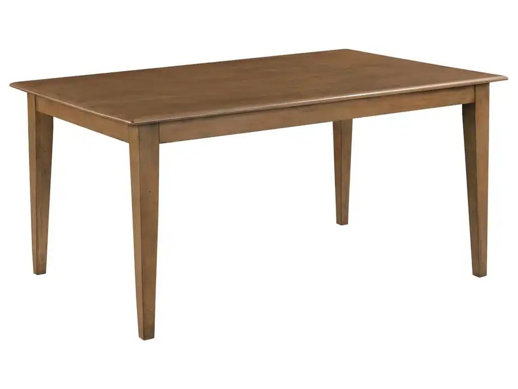 Kafe 60" Rectangular Leg Table, Latte - image 1