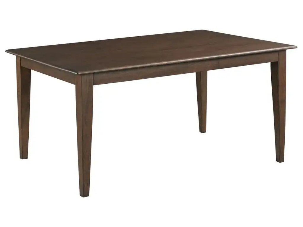 Kafe 60" Rectangular Leg Table, Mocha - image 1