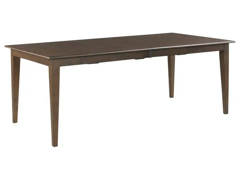 Kafe 80" Rectangular Leg Table, Mocha - image 1