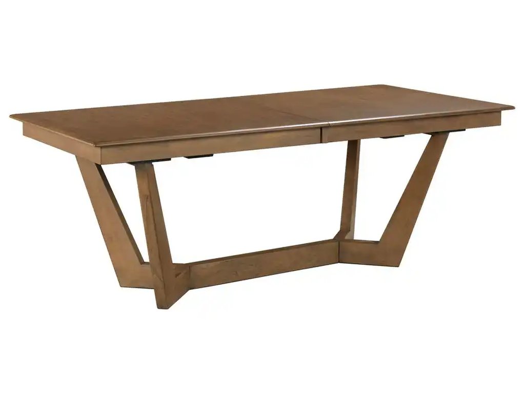 Kafe 80" Rectangular Trestle Table Pkg, Latte - main image