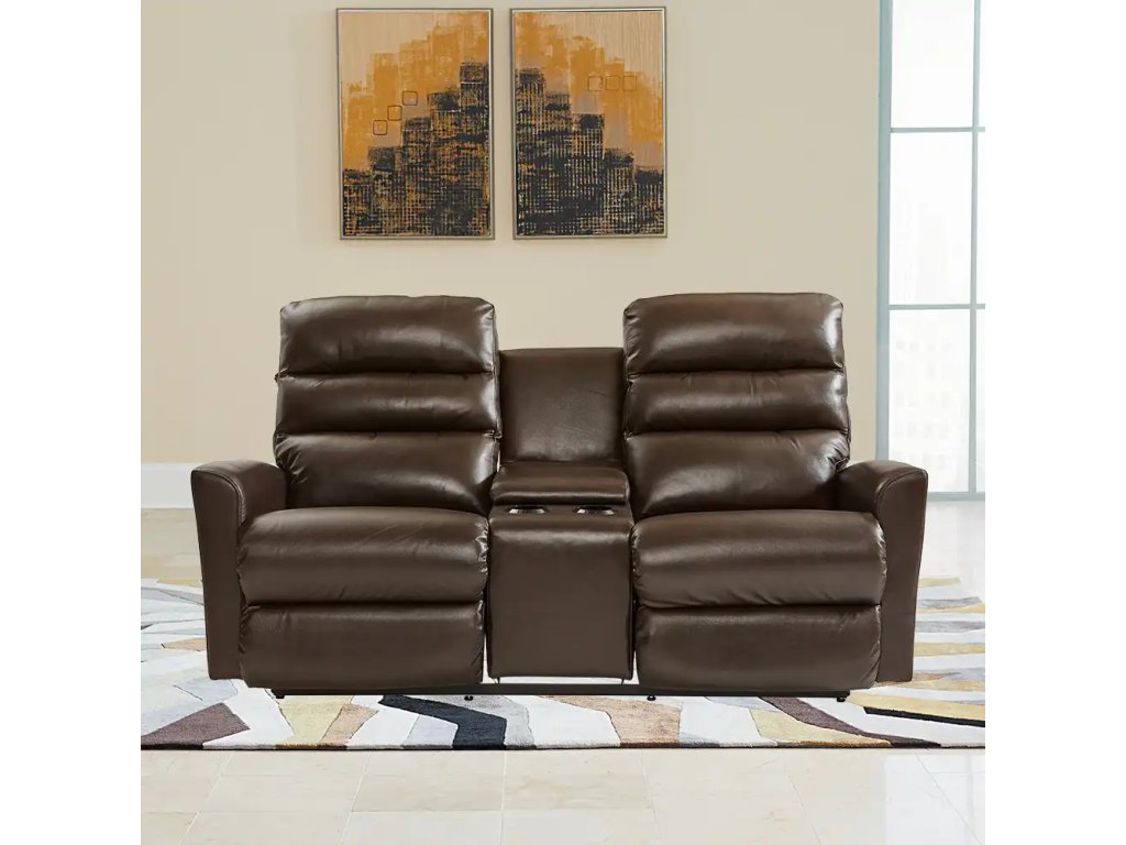 Liam Wall Reclining Loveseat w/ Console - image 1
