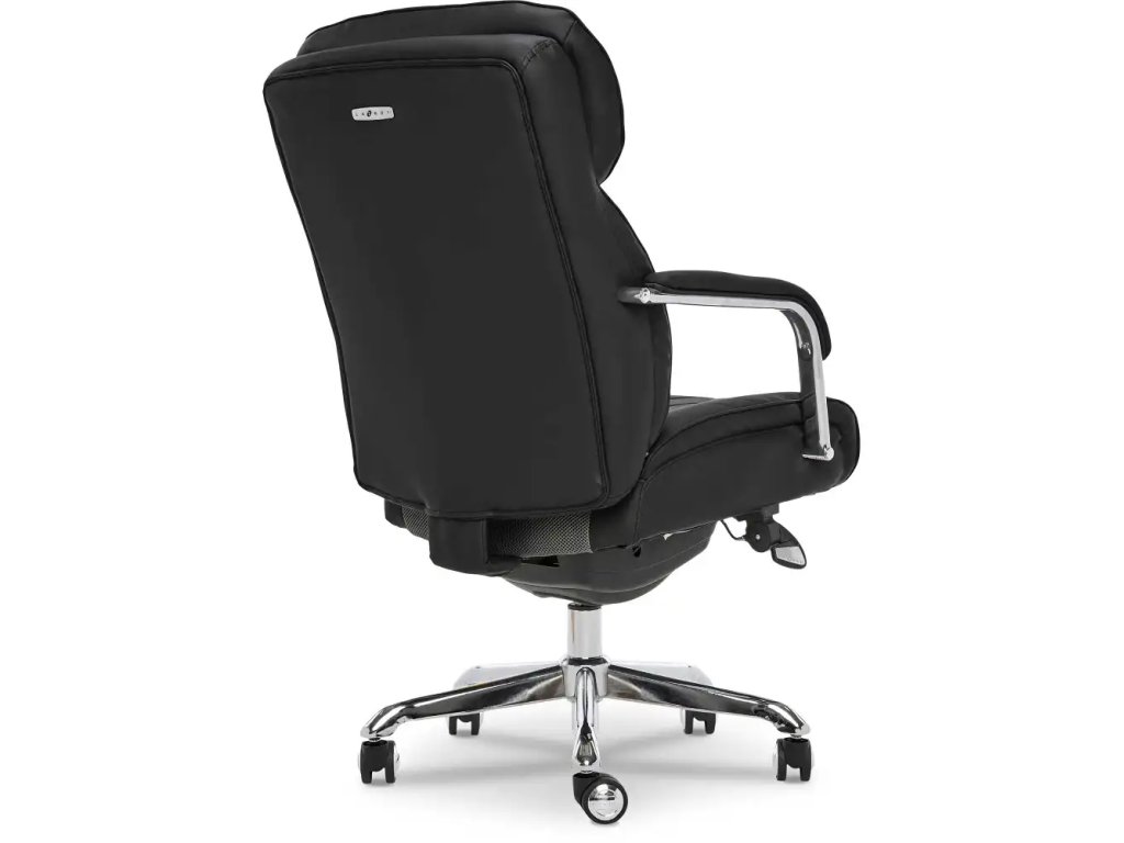Sutherland Quilted Leather Office Chair, Jet Black - image 5