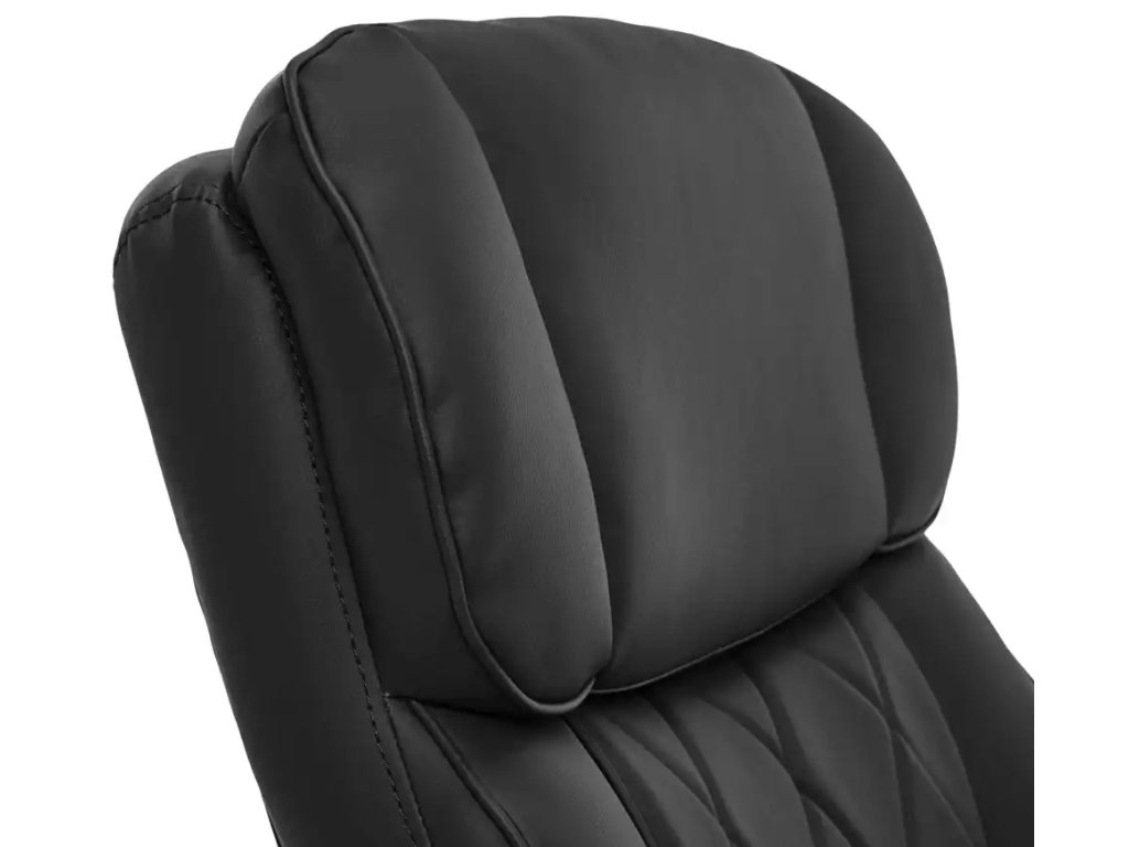 Sutherland Quilted Leather Office Chair, Jet Black - image 6