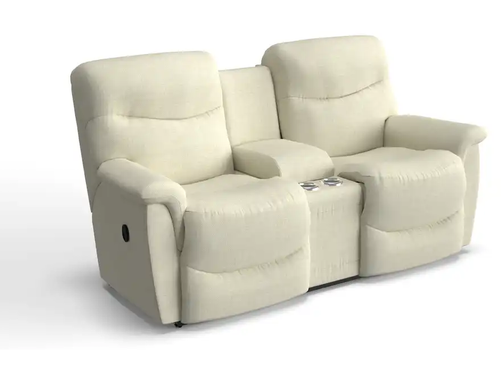 James Reclining Loveseat w/ Console - main image
