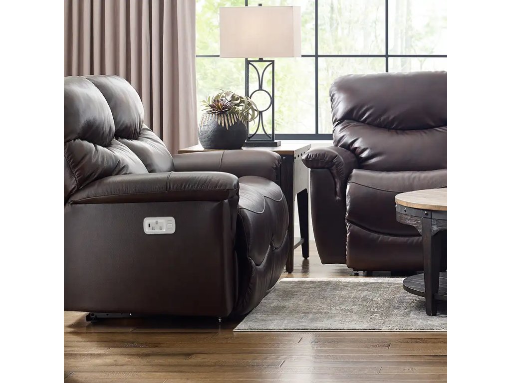 James Power Reclining Loveseat w/ Headrest - image 1