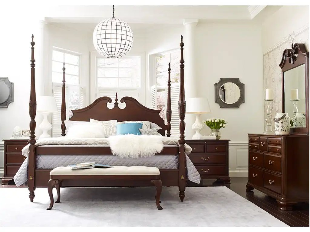 Hadleigh Rice Carved King Bed - image 1