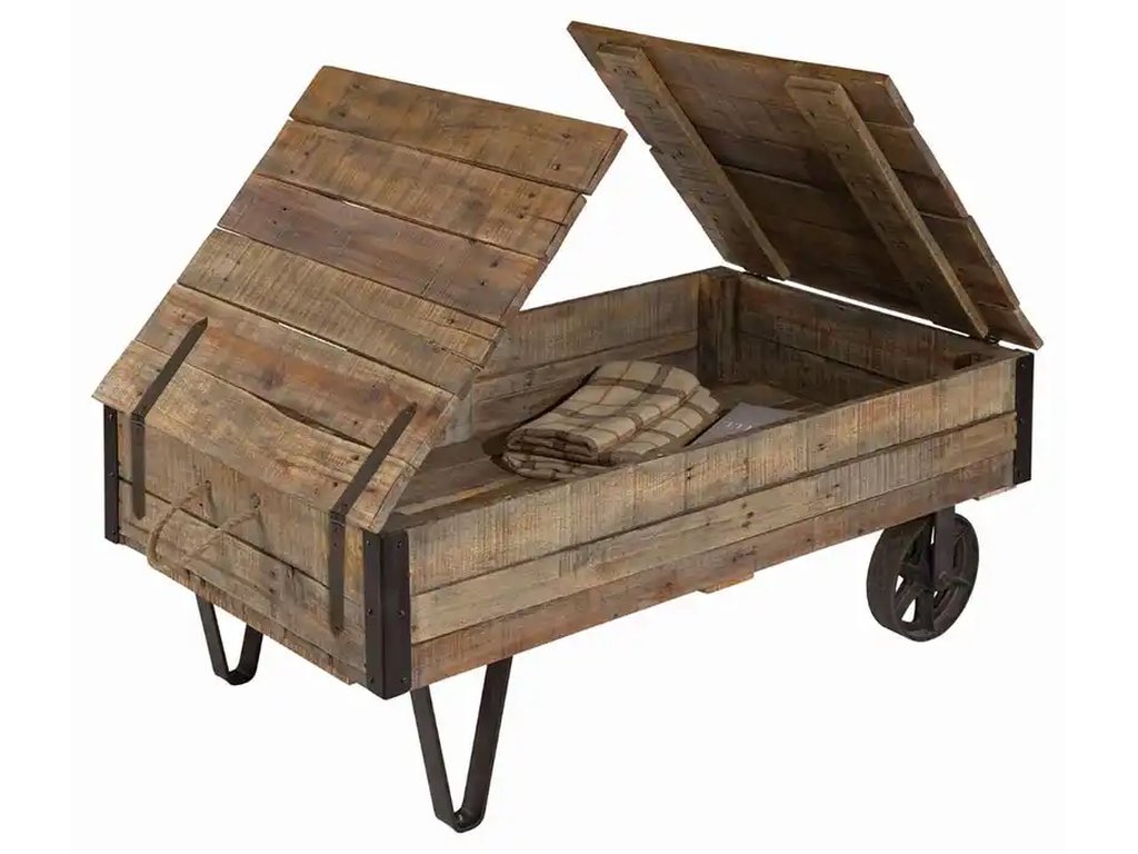 Modern Classics Industral Cart Cocktail Table - image 1