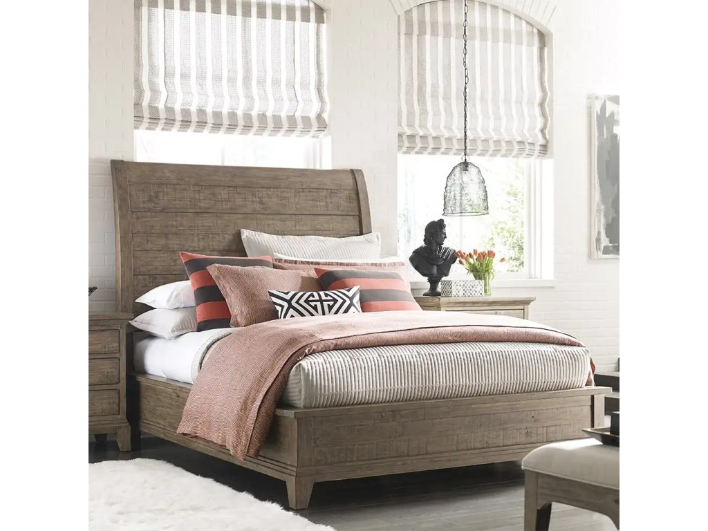 Plank Road California King Eastburn Medium Sleigh Bed - image 1