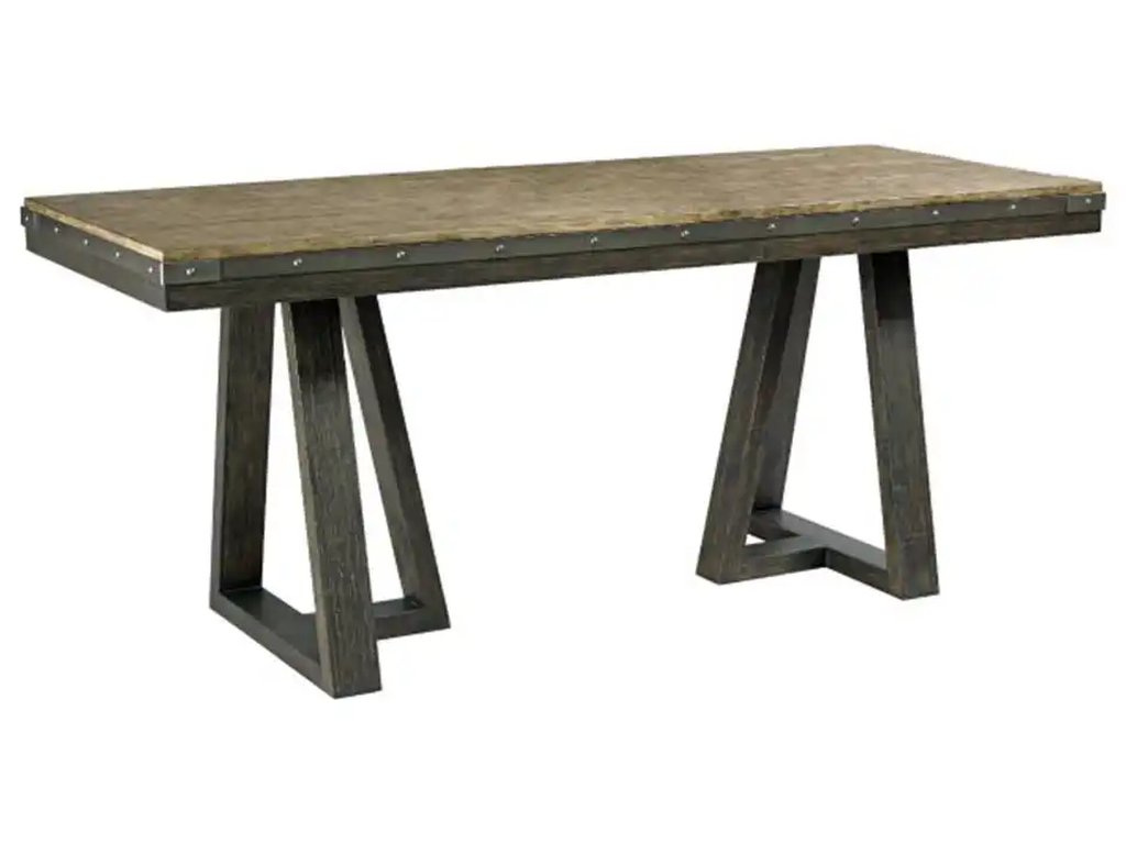 Plank Road Kimler Counter Height Table Stone and Charcoal Finish - main image