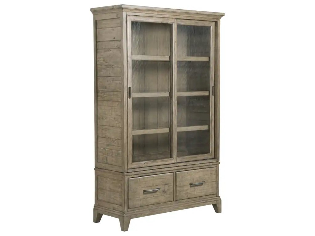Plank Road Darby Display Cabinet with Deck and Base - main image