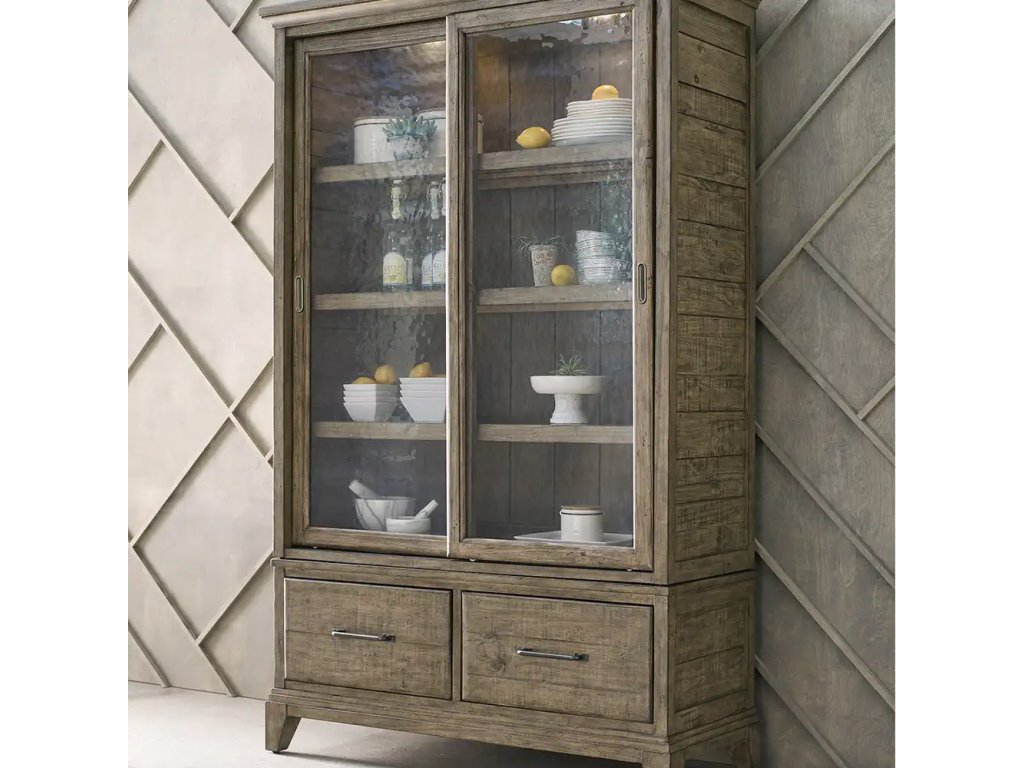 Plank Road Darby Display Cabinet with Deck and Base - image 1