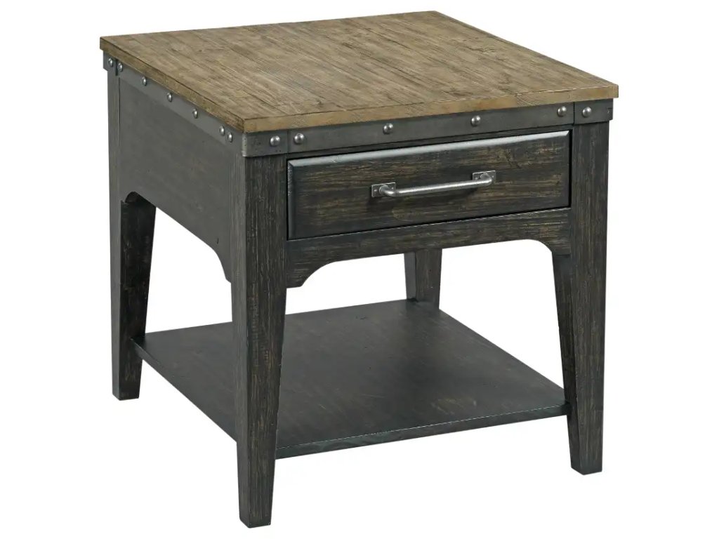 Plank Road Artisans Rectangular Drawer End Table - main image