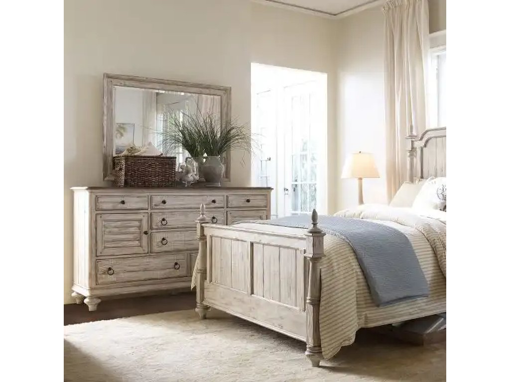 Weatherford Cornsilk Landscape Mirror - image 1