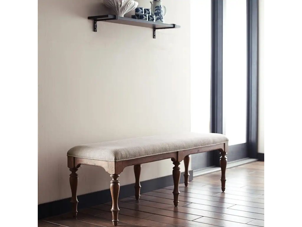 Weatherford Cornsilk Belmont Dining Bench - image 1