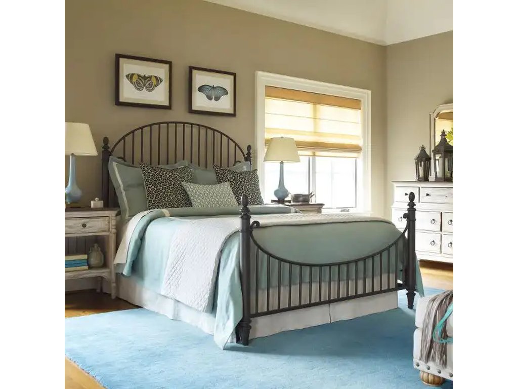 Weatherford King Heather Catlins Metal Bed - image 1