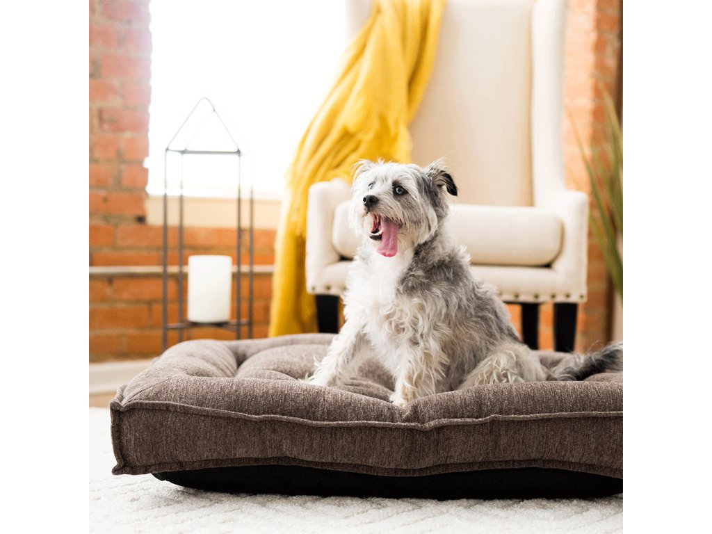 Baxter Flanged Mattress, Granite - main image