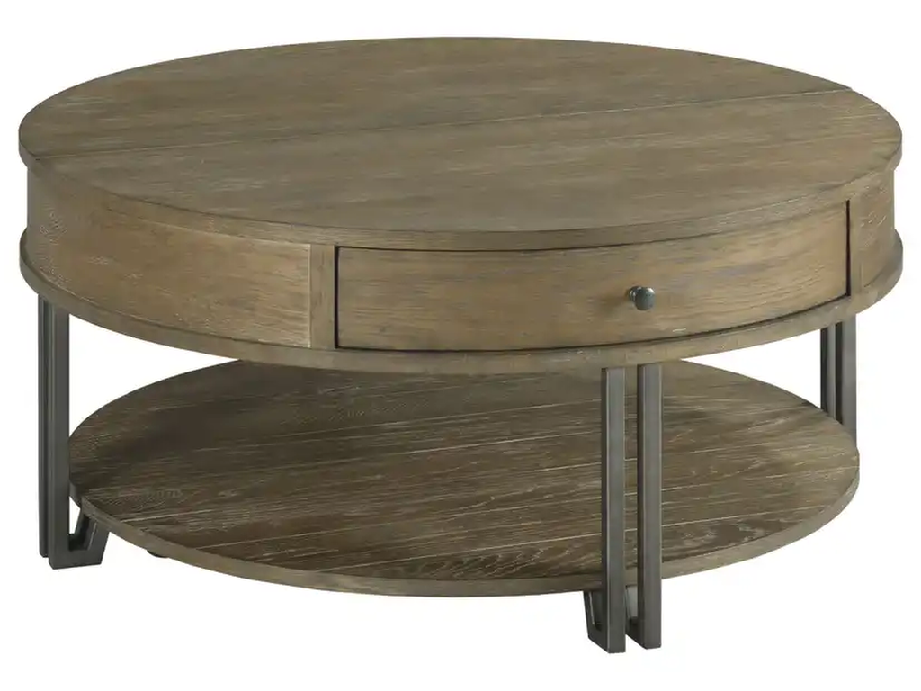 Saddletree Round Lift-Top Coffee Table - main image