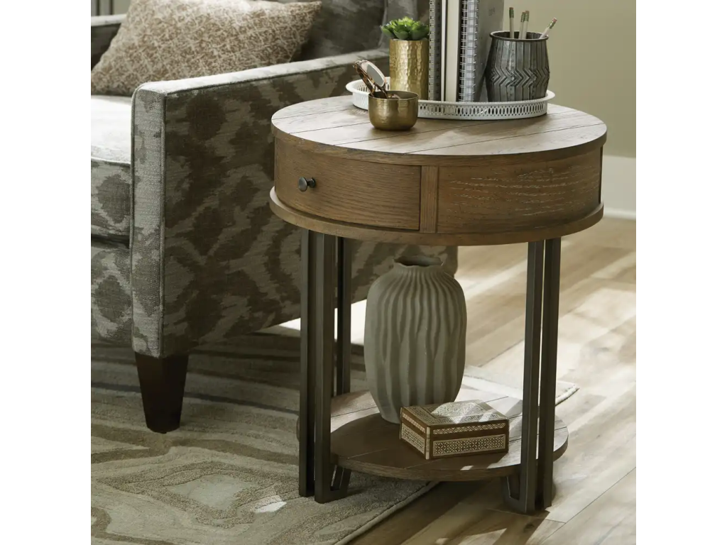 Saddletree Round Chairside Table - main image