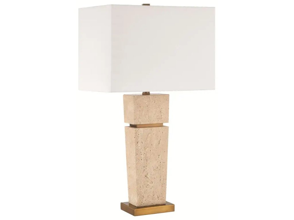 Prescott Travertine Table Lamp - main image