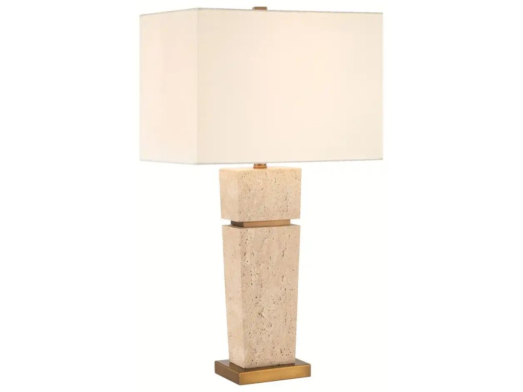 Prescott Travertine Table Lamp - image 1