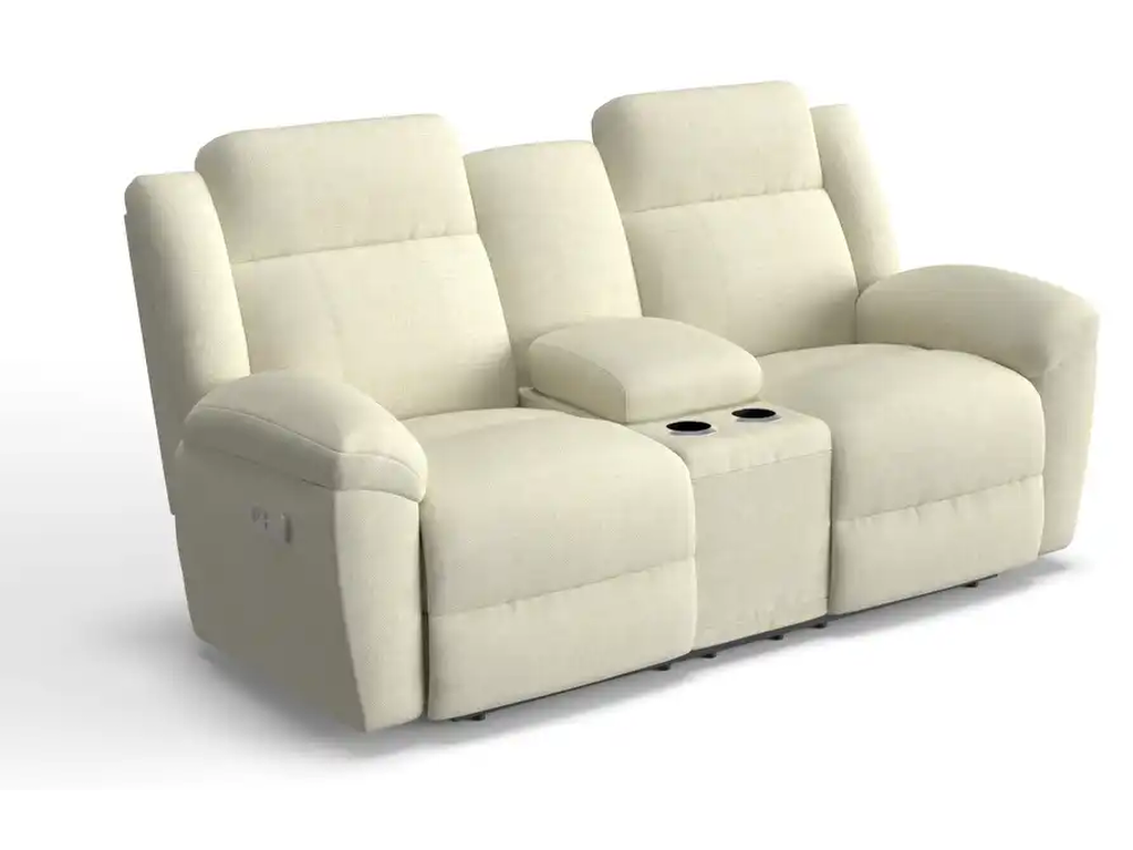 Joel Power Reclining Loveseat w/ Headrest & Console - main image
