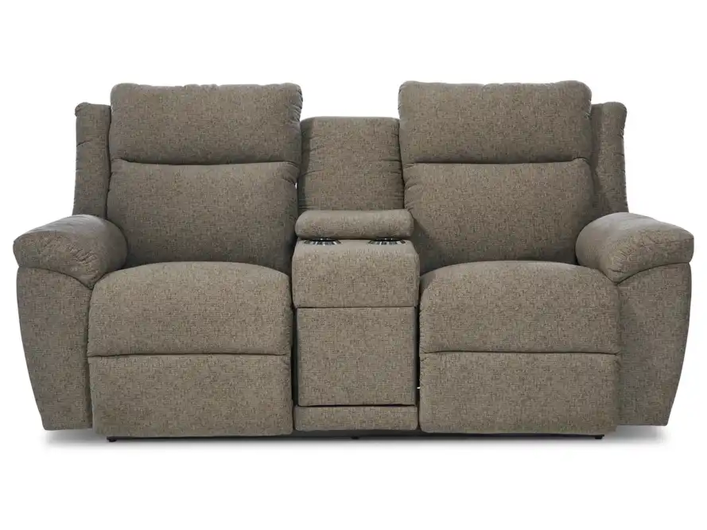 Joel Power Reclining Loveseat w/ Headrest & Console - image 2