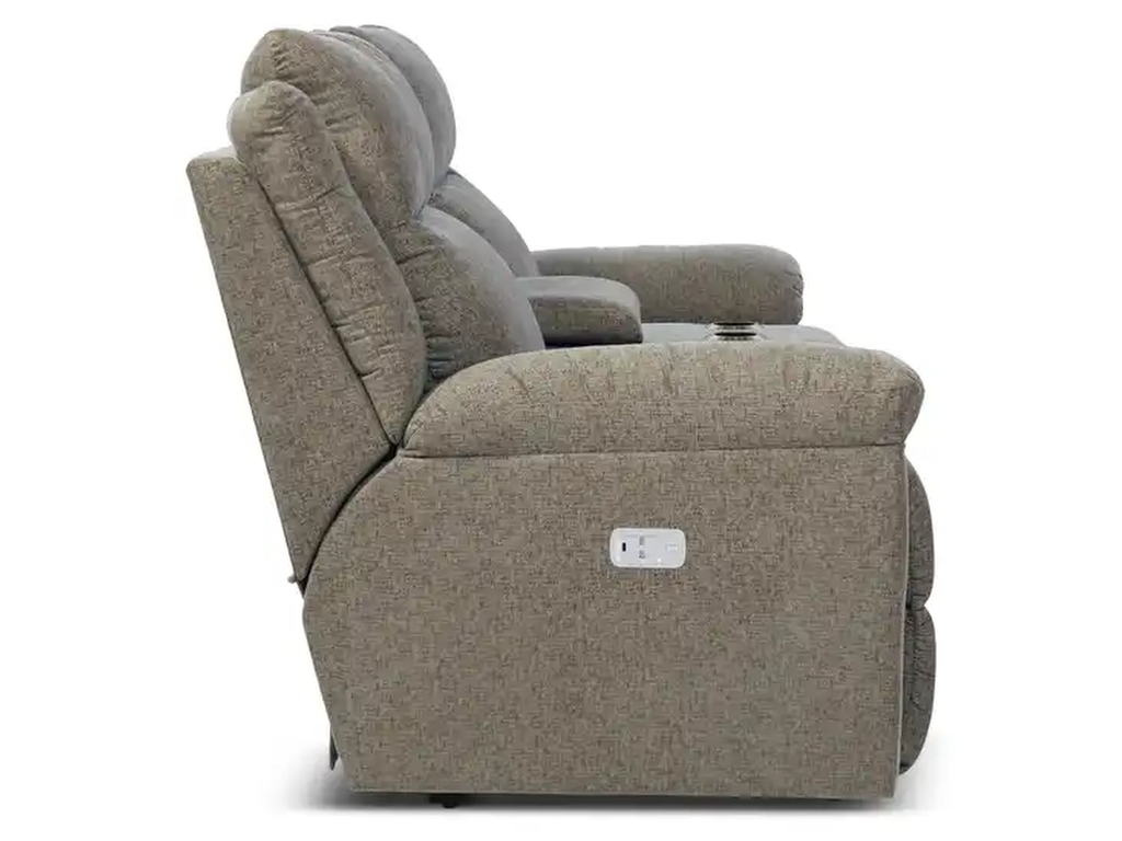 Joel Power Reclining Loveseat w/ Headrest & Console - image 5