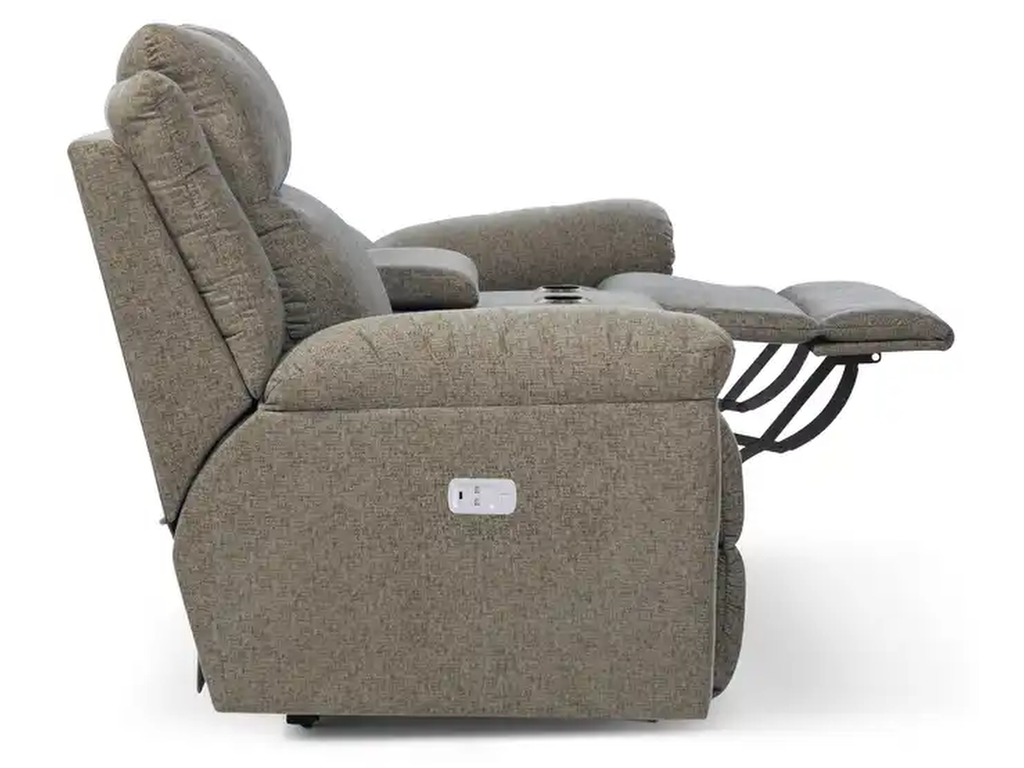 Joel Power Reclining Loveseat w/ Headrest & Console - image 6