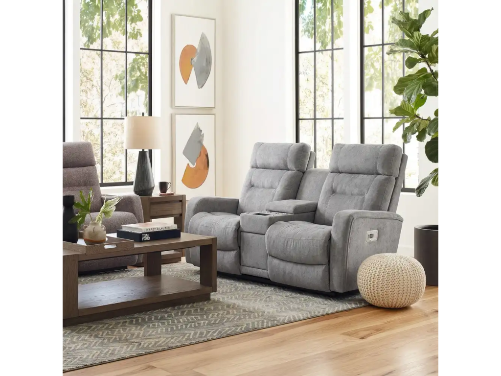 Baron Power Wall Reclining Loveseat w/ Console, Headrest & Lumbar - main image