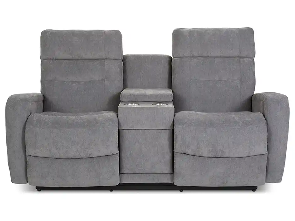 Baron Power Wall Reclining Loveseat w/ Console, Headrest & Lumbar - image 2