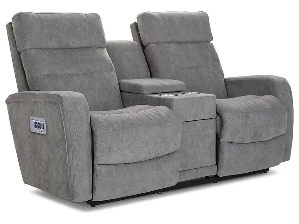 Baron Power Wall Reclining Loveseat w/ Console, Headrest & Lumbar - image 3