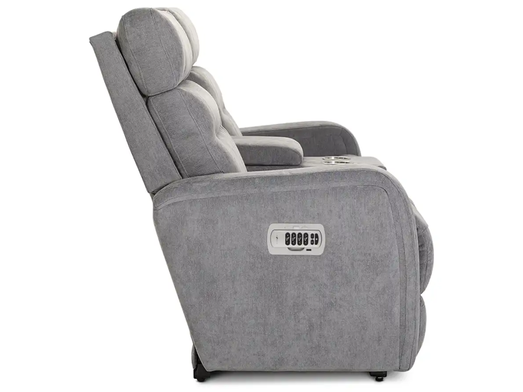 Baron Power Wall Reclining Loveseat w/ Console, Headrest & Lumbar - image 5