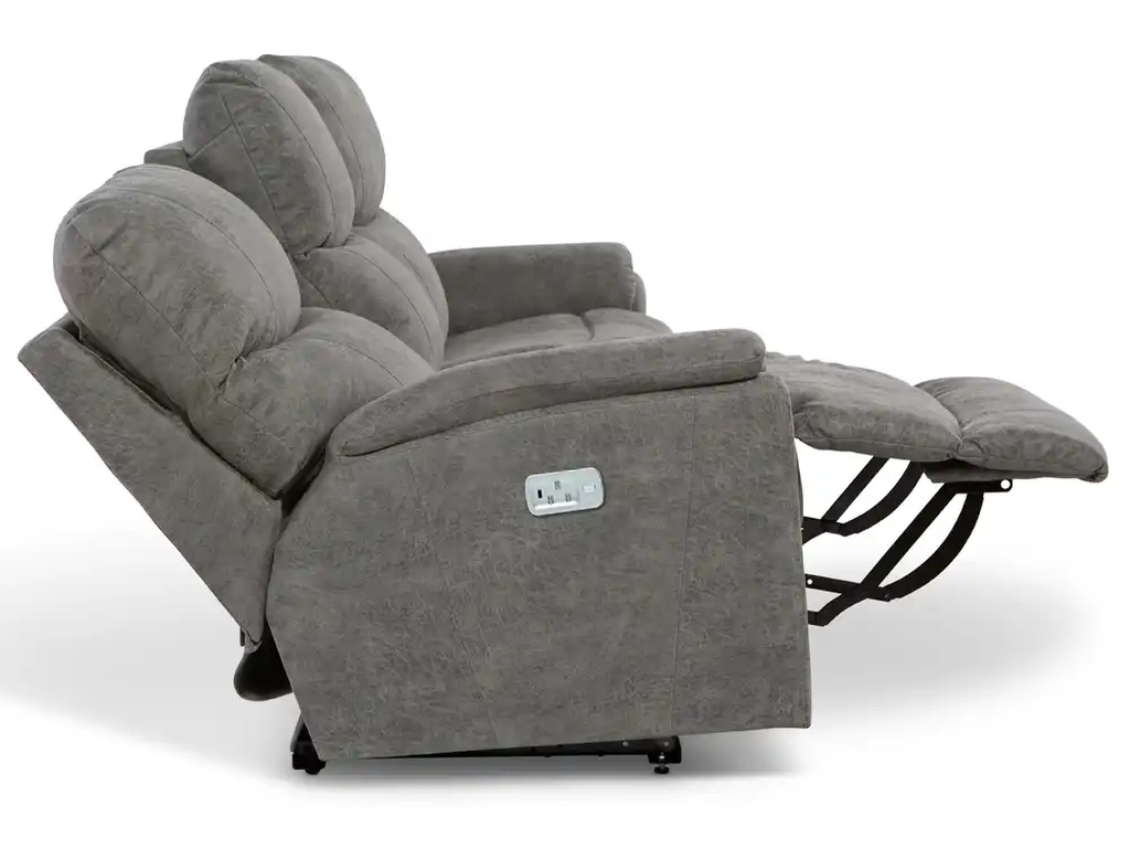 Trouper Power Reclining Sofa w/ Headrest & Lumbar - image 6