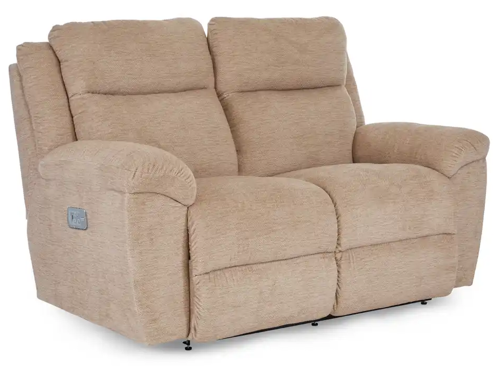 Joel Power Reclining Loveseat w/ Headrest & Lumbar - image 3