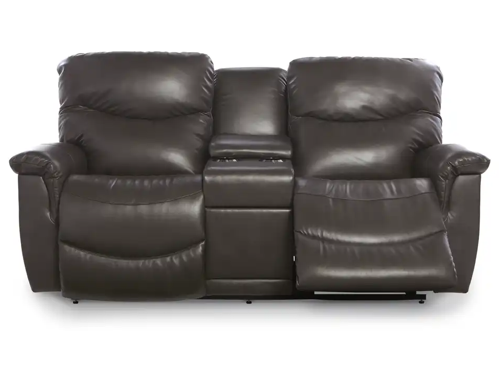 James Power Reclining Loveseat w/ Headrest, Lumbar & Console - image 3