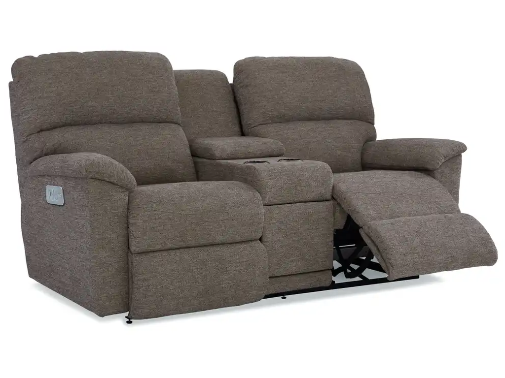Brooks Power Reclining Sofa w/ Console Headrest & Lumbar - image 3