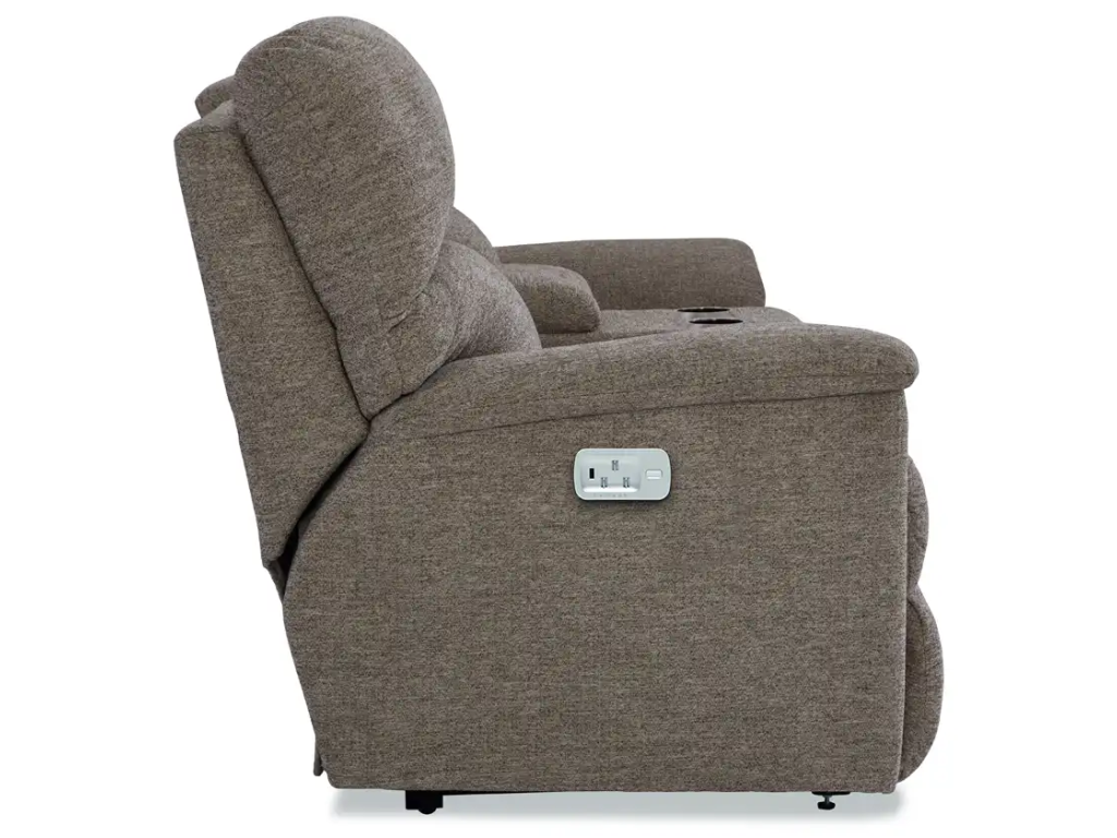Brooks Power Reclining Sofa w/ Console Headrest & Lumbar - image 4