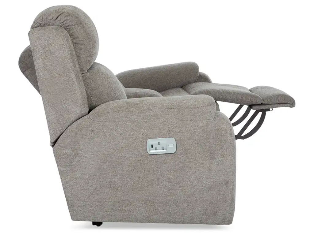 Dorian Power Reclining Loveseat w/ Headrest, Lumbar & Console - image 4