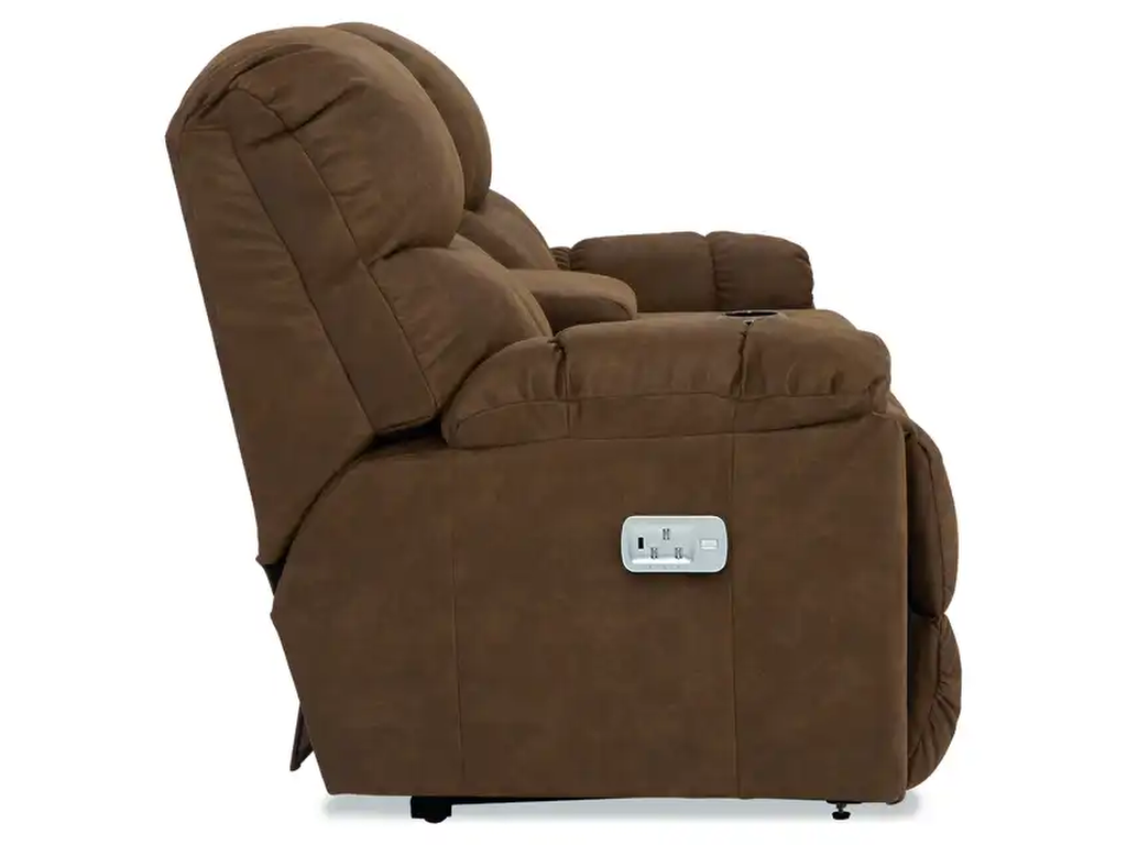 Morrison Power Reclining Loveseat w/ Headrest, Lumbar & Console - image 4