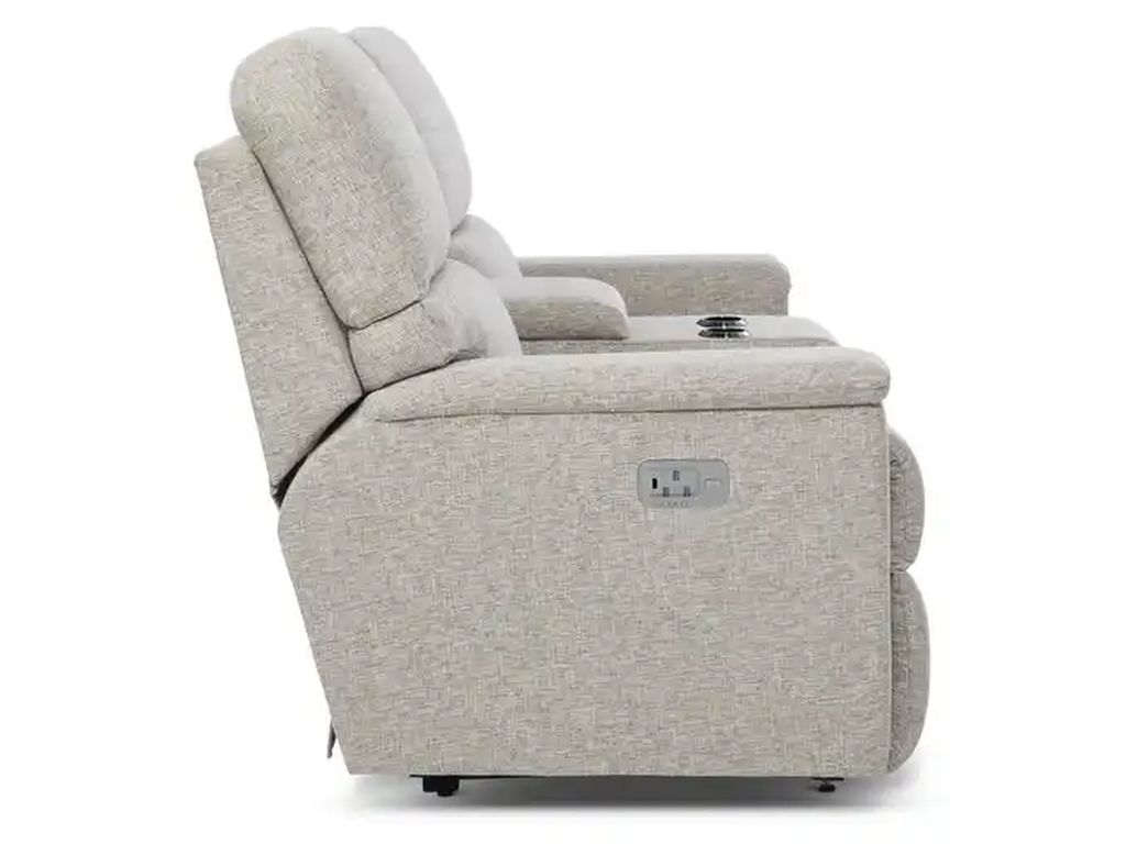 Ava Power Reclining Sofa w/ Console Headrest & Lumbar - image 4