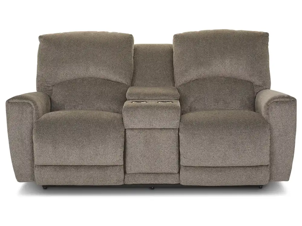 Cassian Power Reclining Loveseat w/ Headrest, Lumbar & Console - image 1