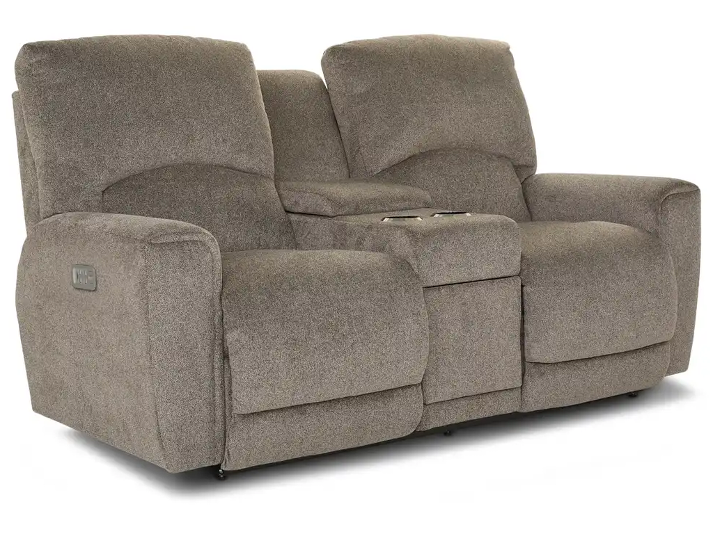 Cassian Power Reclining Loveseat w/ Headrest, Lumbar & Console - image 2