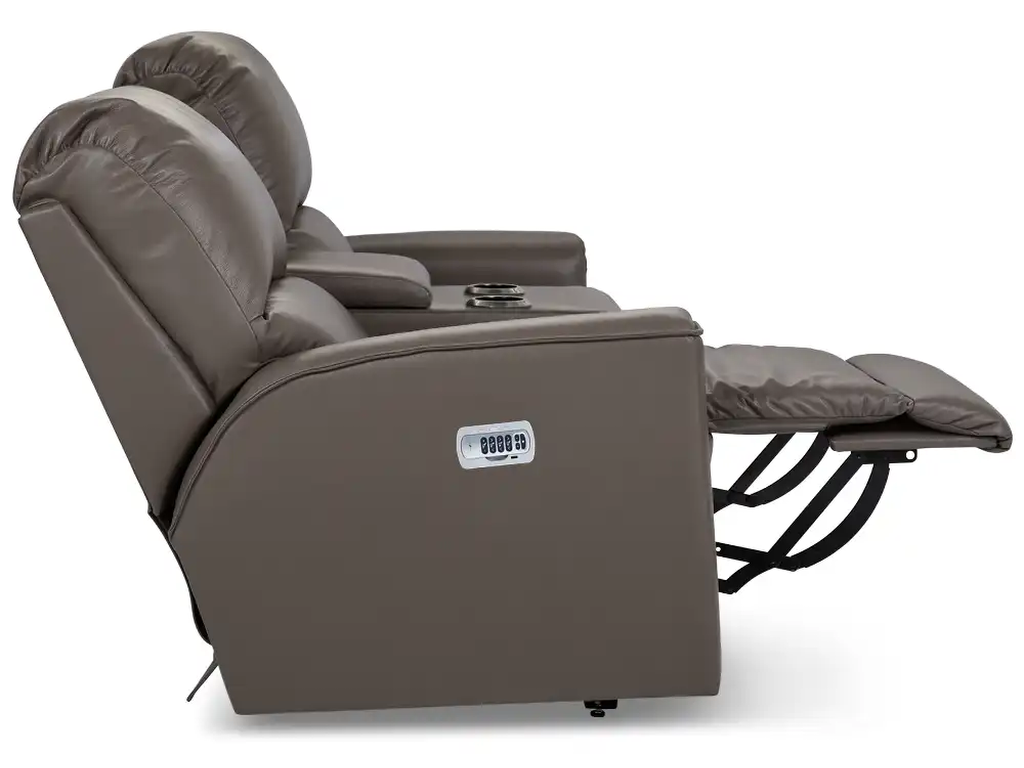 Cade Power Reclining Loveseat w/ Headrest, Lumbar & Console - image 7