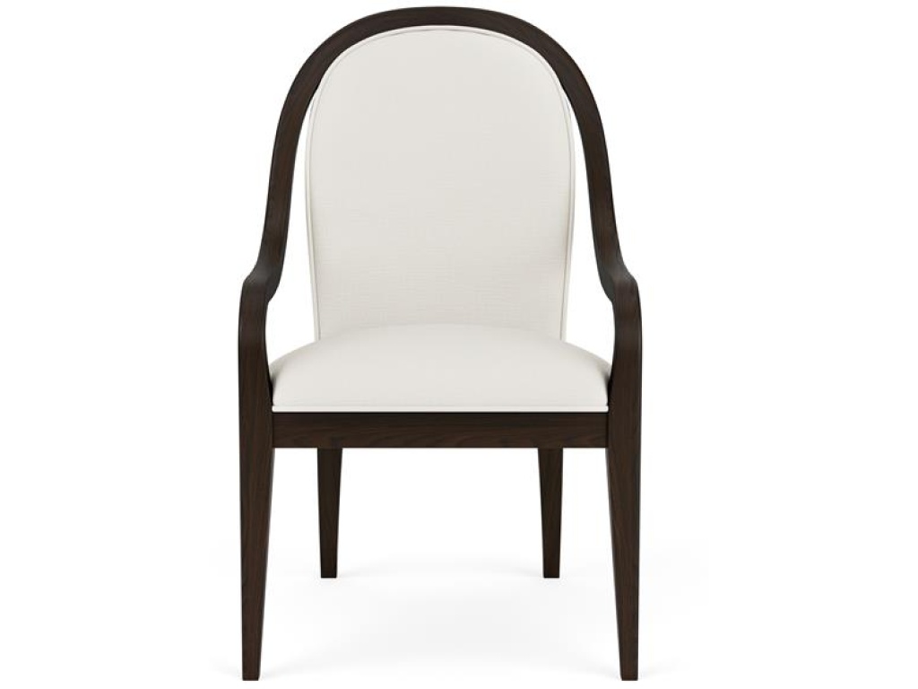 Curved Upholstered Arm Chair - image 2
