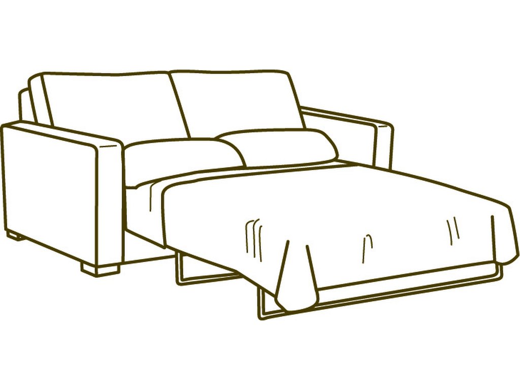 Leather Queen Sleeper Sofa - image 4