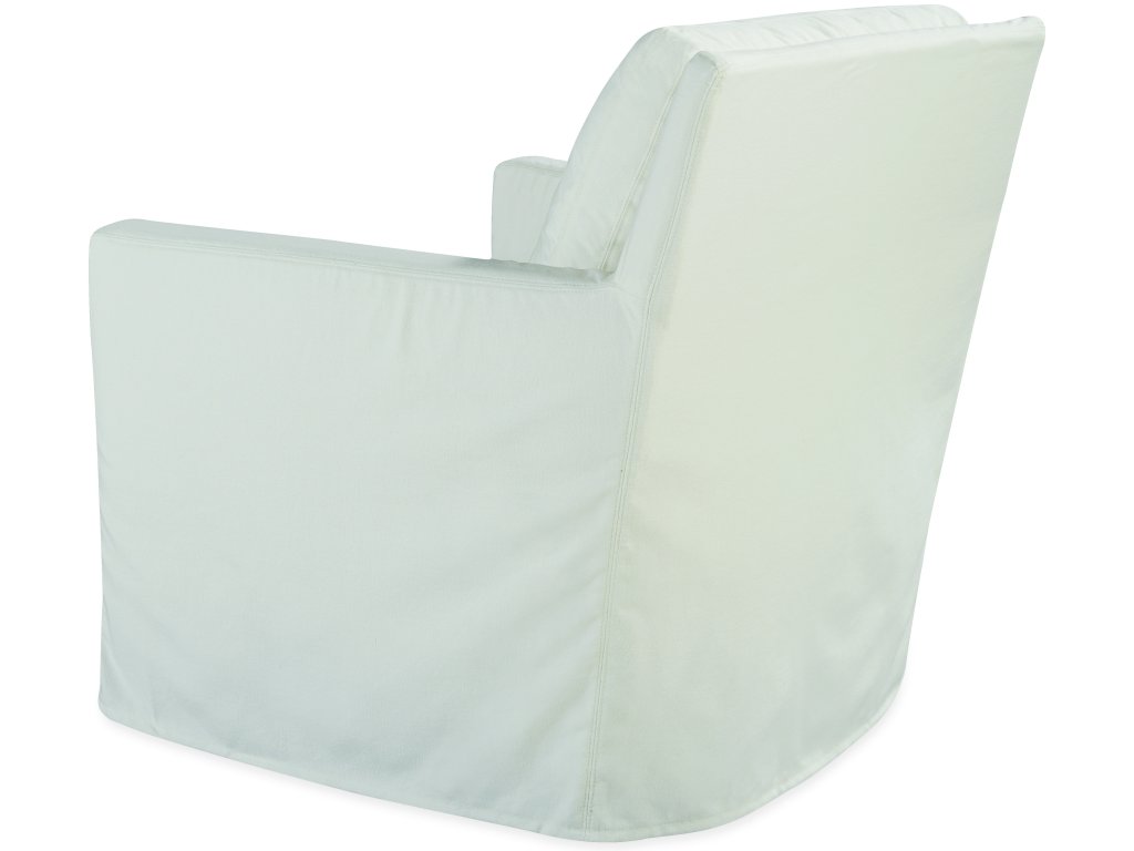 Slipcovered Swivel Glider Chair - image 3