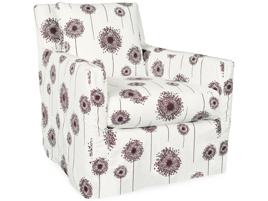 Slipcovered Swivel Glider Chair - image 2
