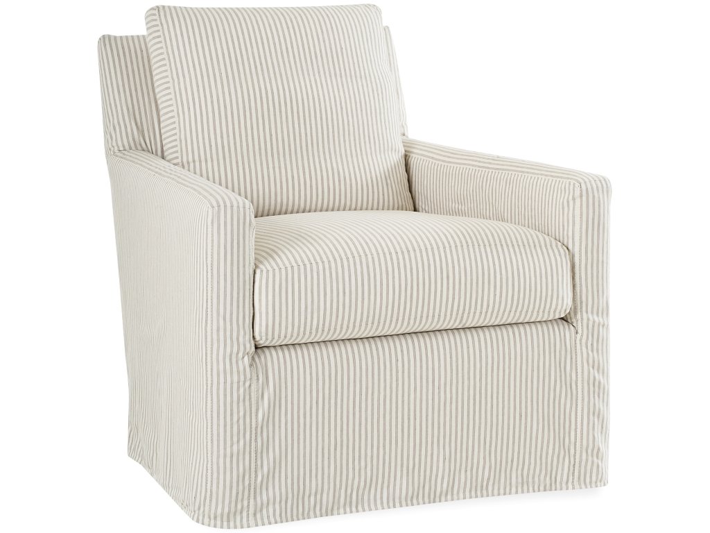 Slipcovered Swivel Glider Chair - main image